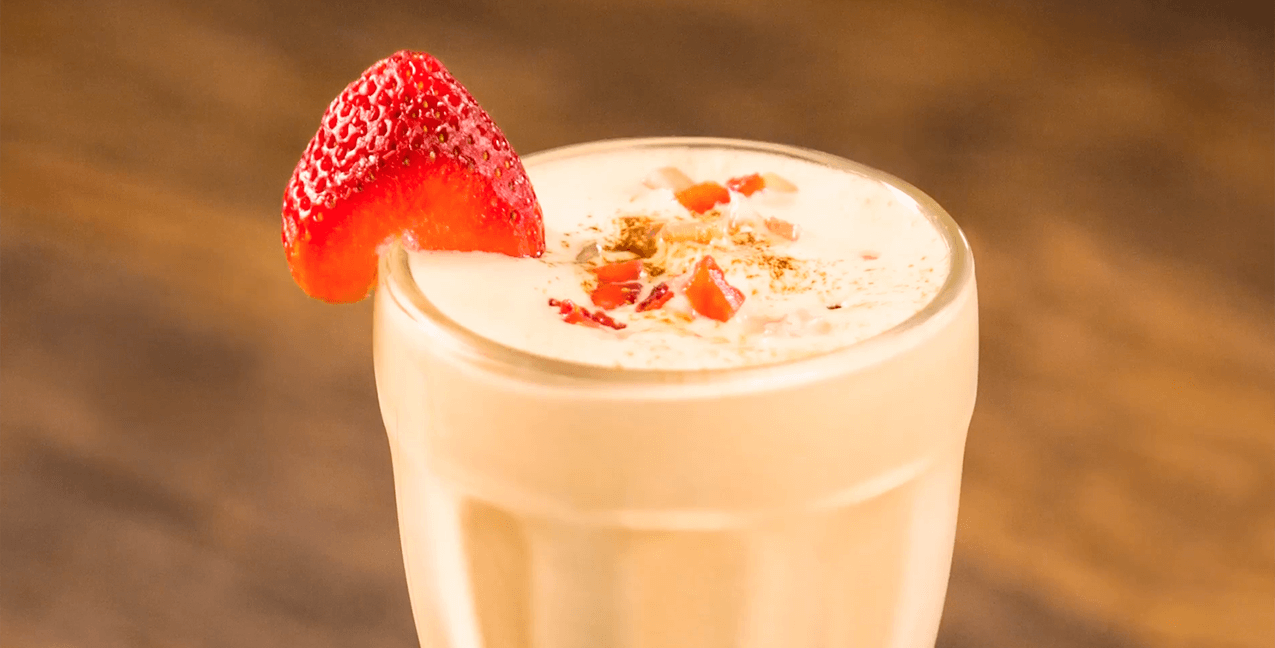 Imagen Malteada de caramelo con fresas